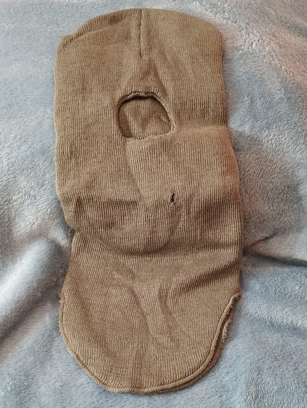 Men's Balaclava Face Mask - Brown Small Hole On Front See Photo